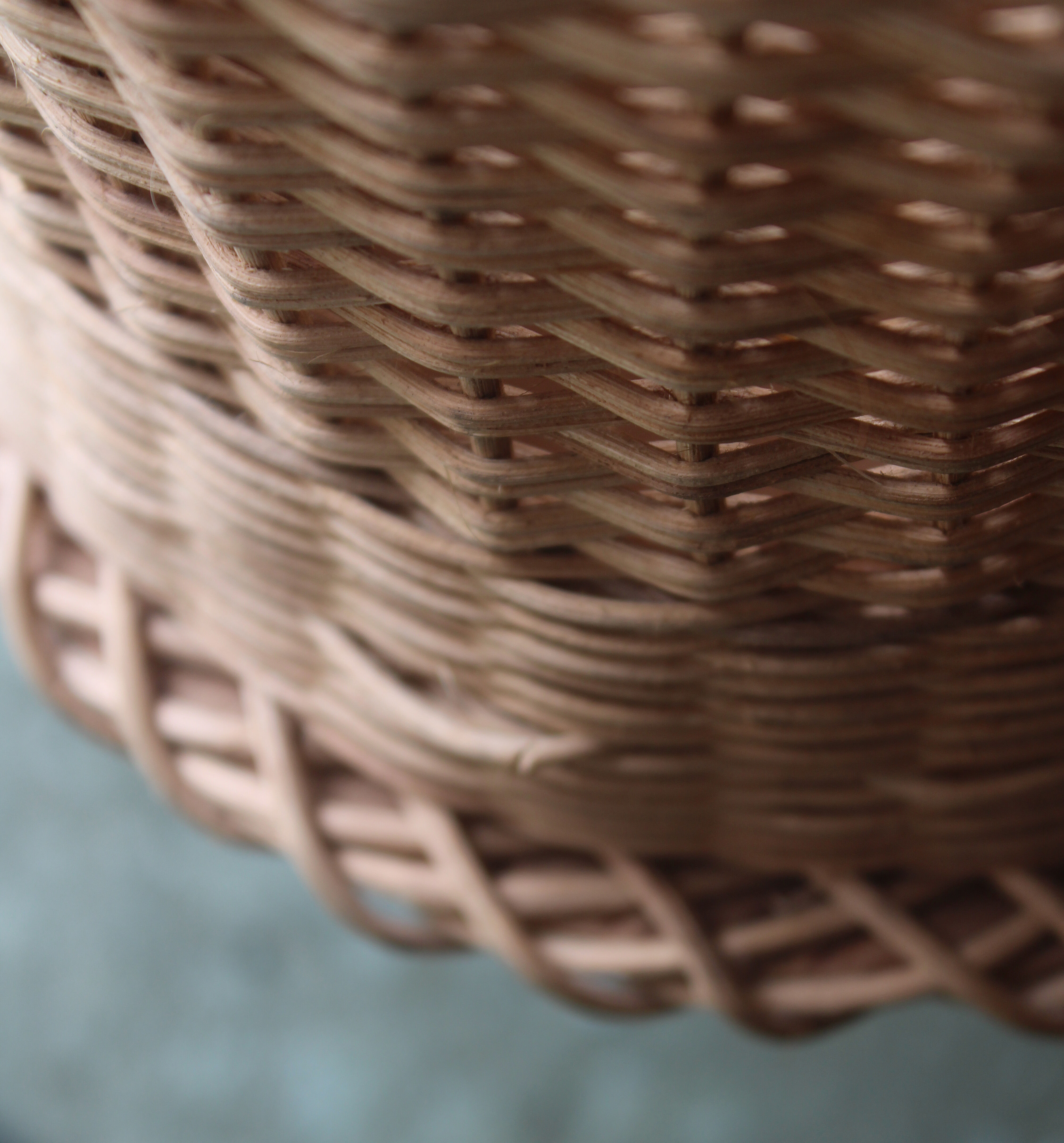 Wicker paper basket