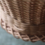 Wicker paper basket