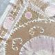 Vintage hand-embroidered tablecloth 136x143 cm