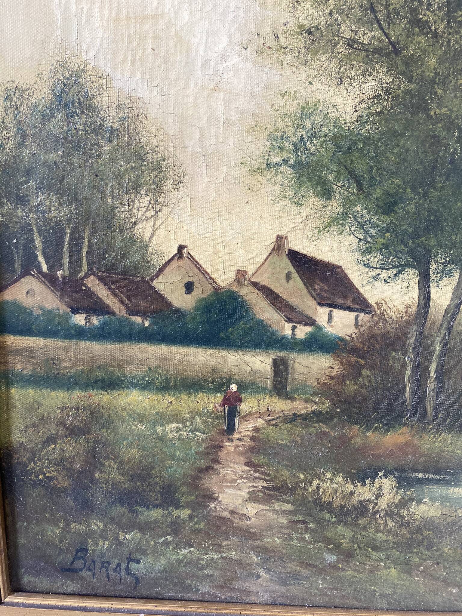 Fishing landscape early 20th century