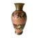 Large enamelled brass vase