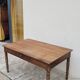 Rustic farm table in solid oak, Louis Philippe legs, 19th century - 1m40