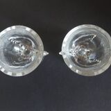Antique Portieux glass egg cups