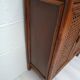 Vintage bamboo and rattan buffet library