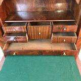 Secretary in vintage mahogany Louis Philippe