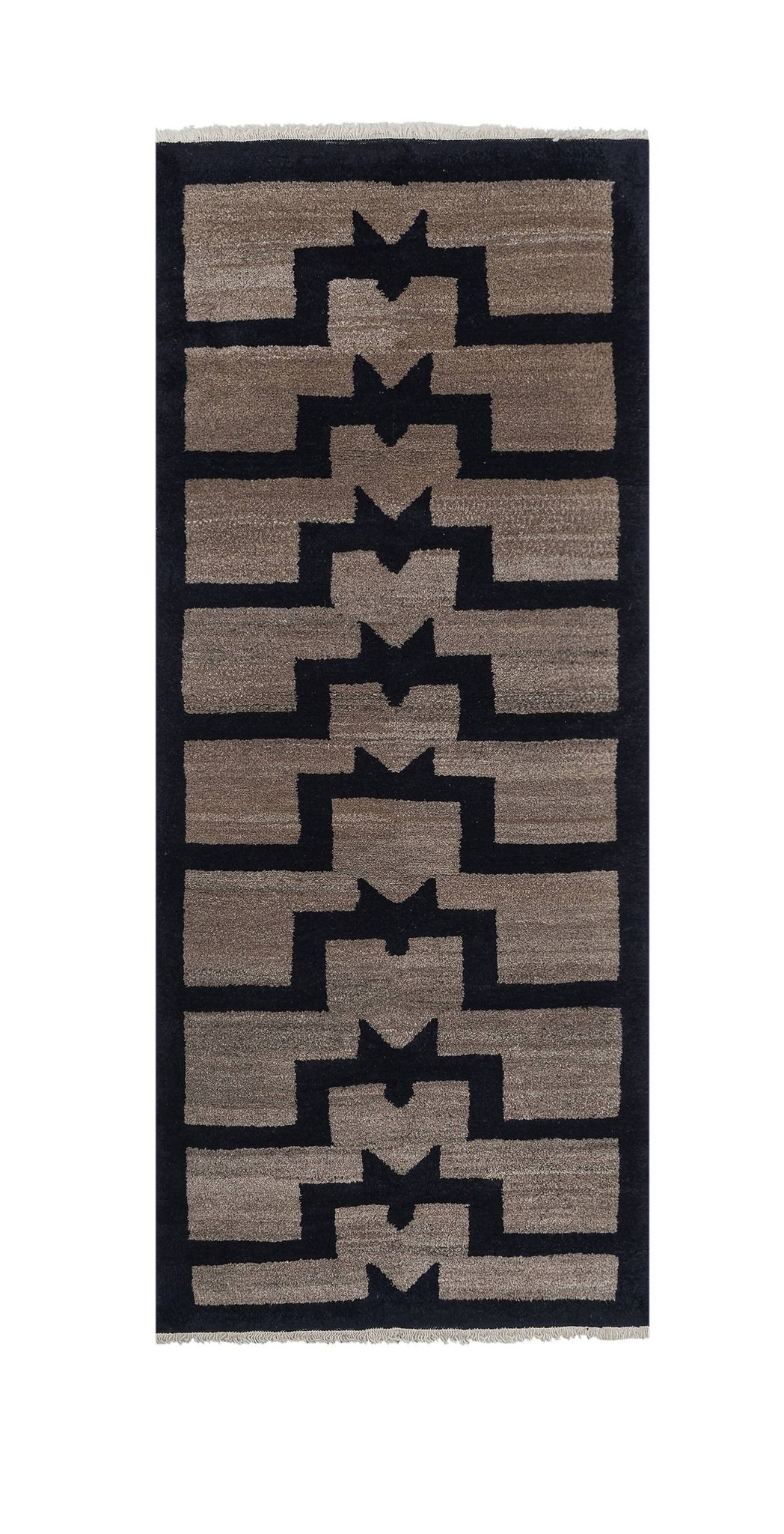 Tapis vintage turc de oushak tissé à la main 86x211 cm