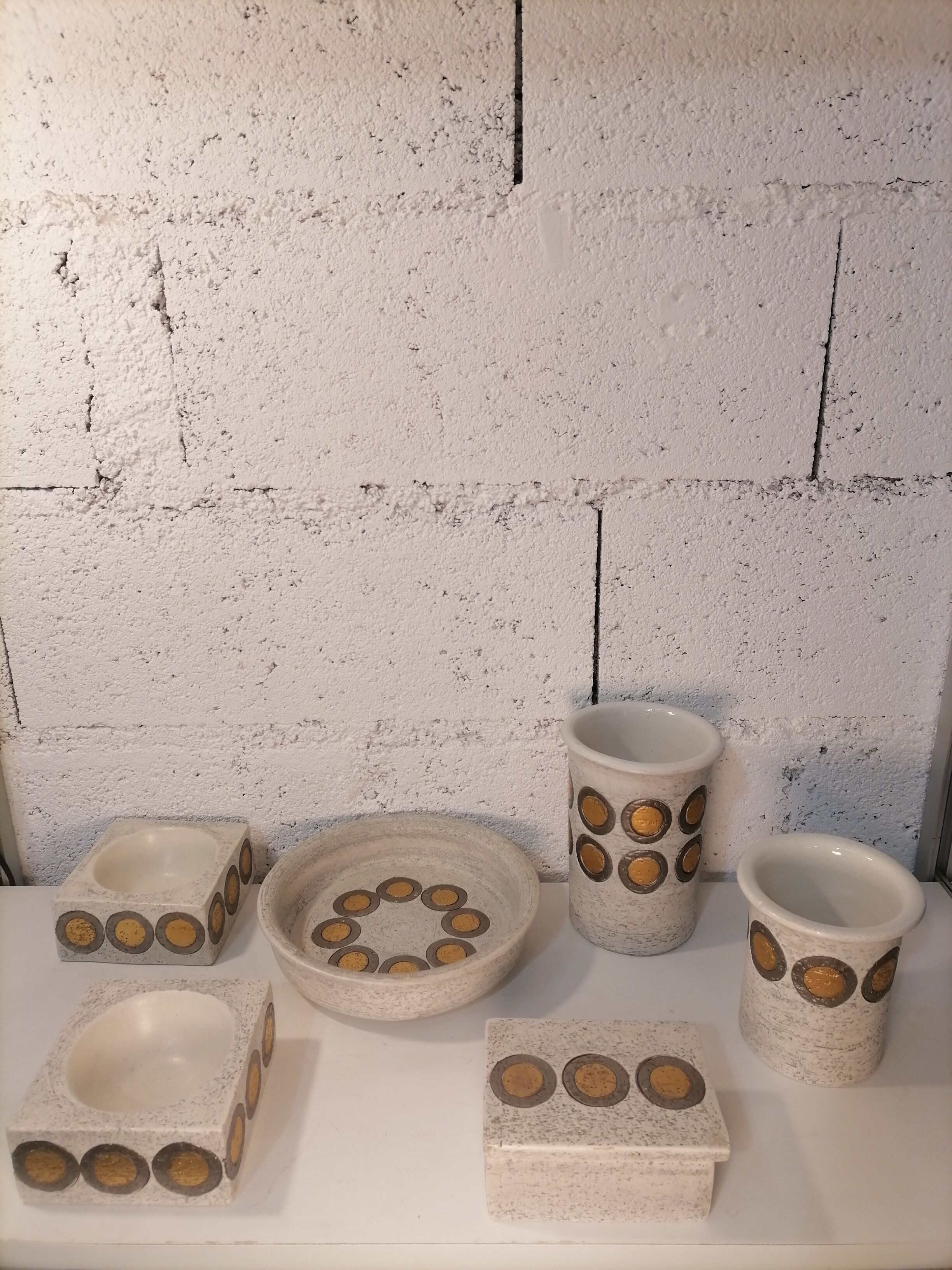 Bitossi Golden Ceramic Lot 1960