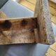 Authentic antique milking stool in solid wood – Rustic charm & ro