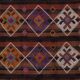 Vintage Turkish kilim, handwoven, 162x323 cm.