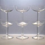 Set of 6 champagne glasses