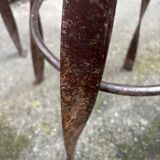 Set of 4 bar stools restaurant pub tavern metal 1970s