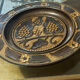 Carved wooden fruit bowl – Centrepiece with grape decoration
