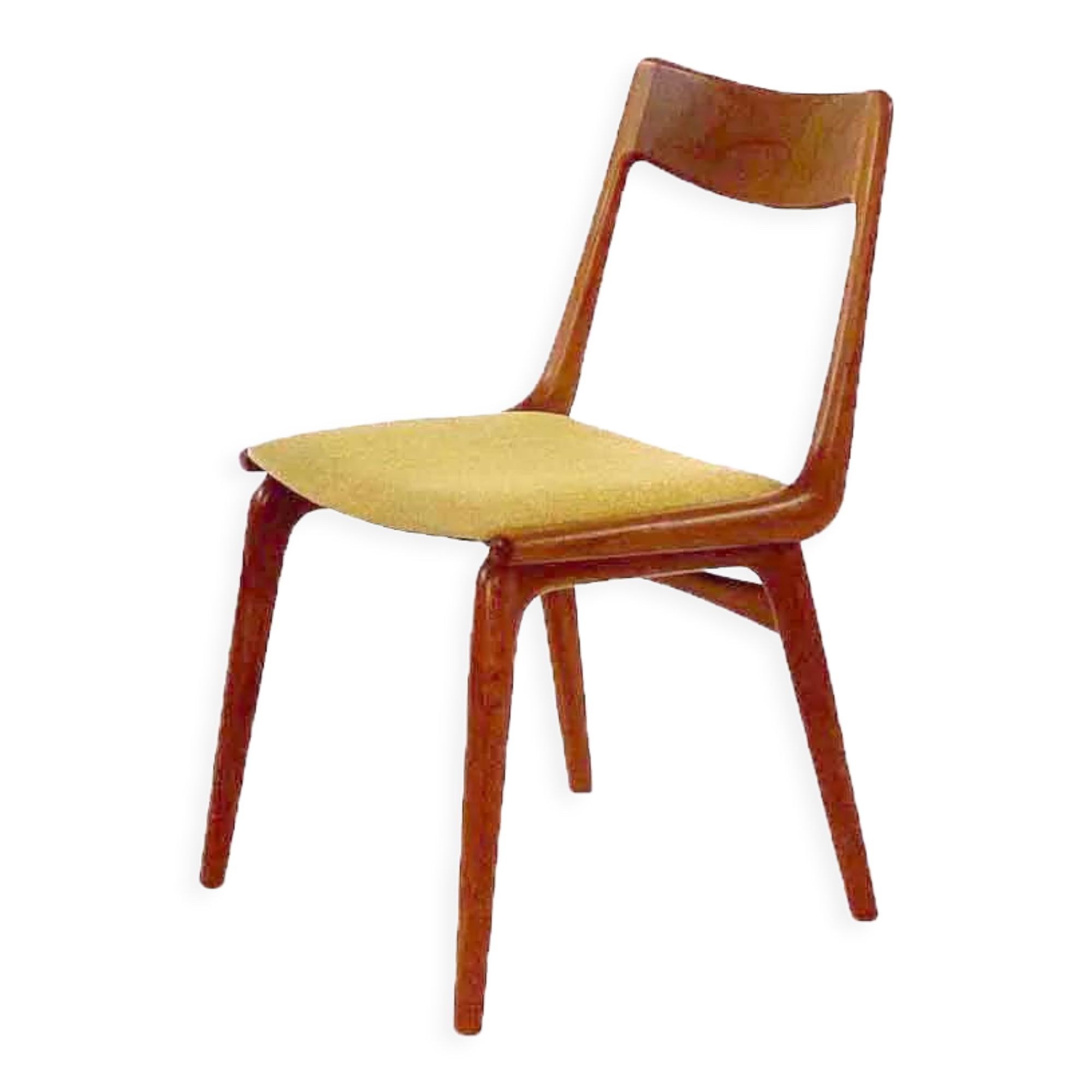 Vintage teak boomerang chair model 370 by Alfred Christensen, 1960s