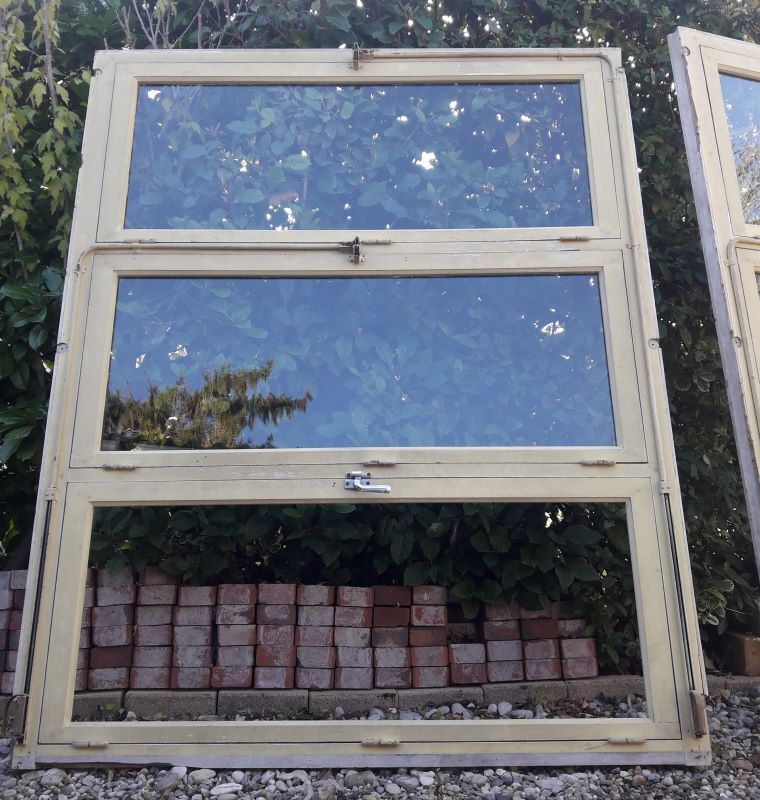 Wooden canopy 3 windows with bellows and abbatant