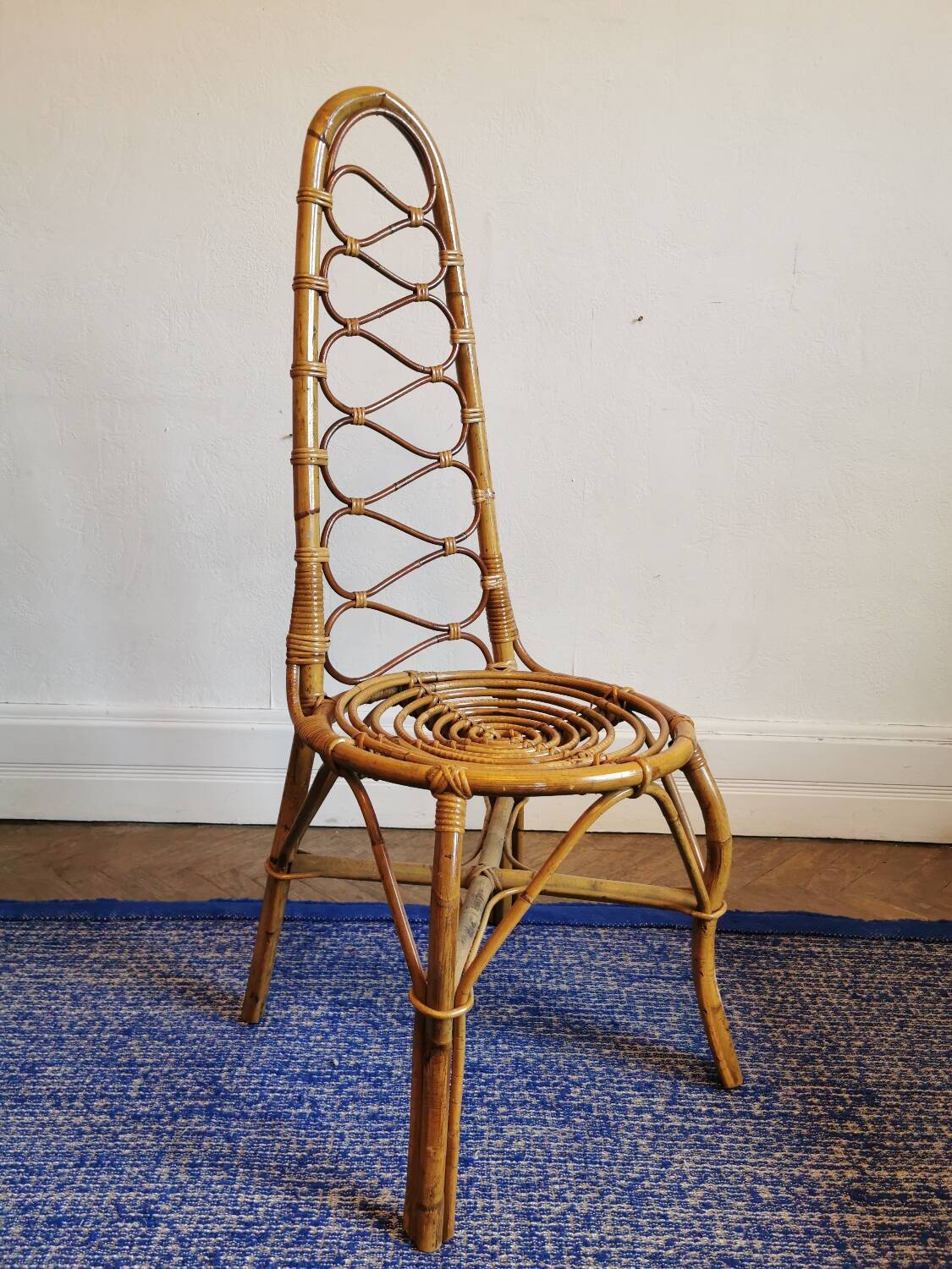 Dirk von Sliedregt rattan chair circa 1950