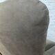 Swivel armchair in velvet fabric and metal