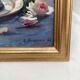 Signed framed painting Oil on canvas dimensions: height -59 cm - width -49 cm -