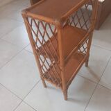 Vintage rattan shelf