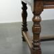 Large antique English oak farmhouse XXL dining table from the 19th century