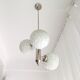 Vintage mid century modern large bubble glass lamp