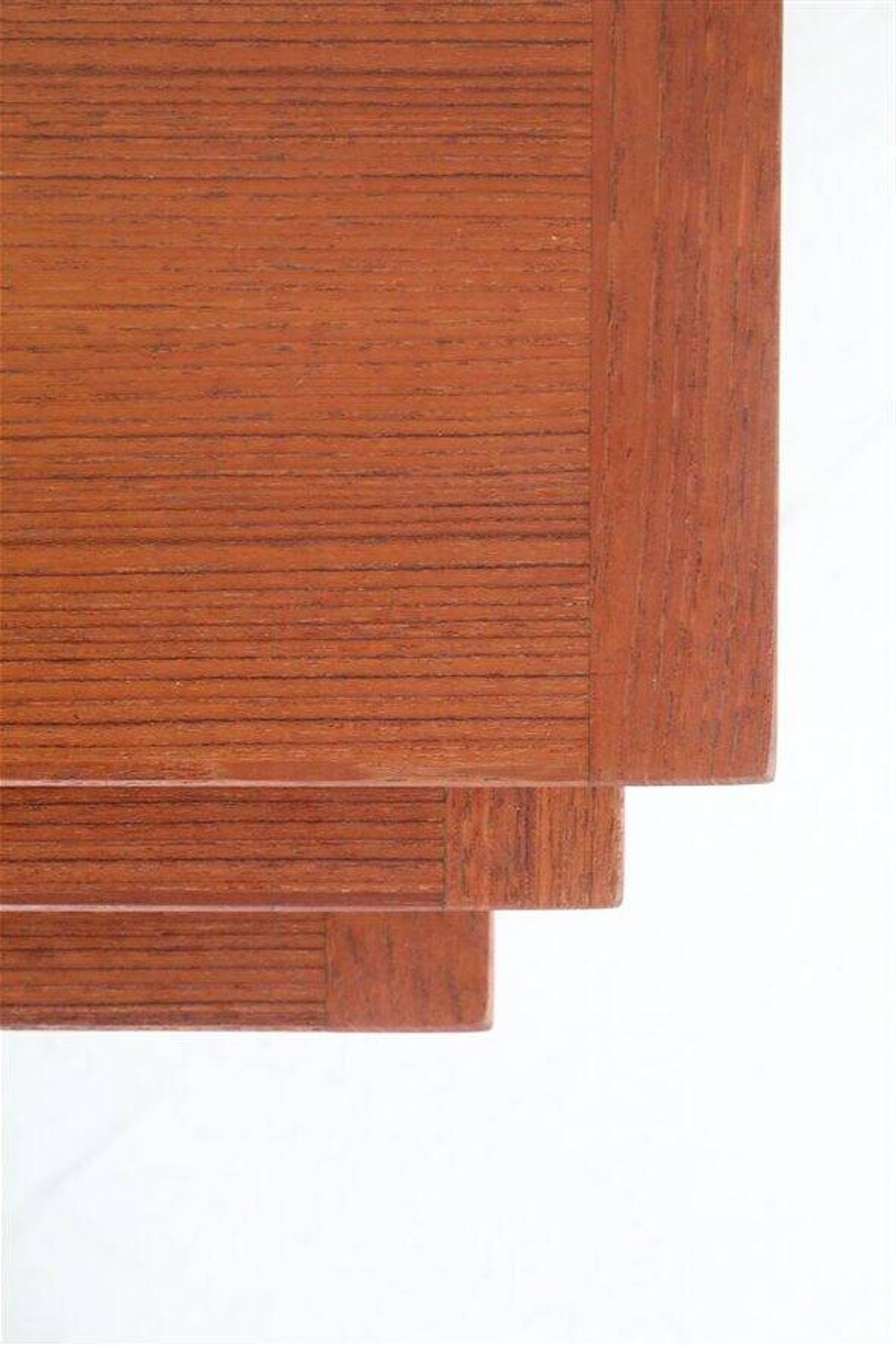 Set of 3 "#253" teak nesting tables by Kai Kristiansen / Mid-century Danish modern design / Minimalism / 1960s