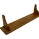 Vintage oak wall rack book shelf 1970s wood minimalist design