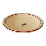 floral hollow dish Gien 1950