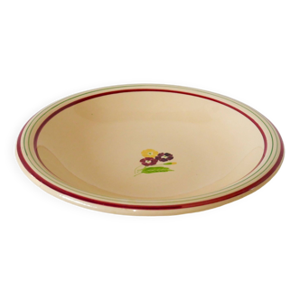 floral hollow dish Gien 1950