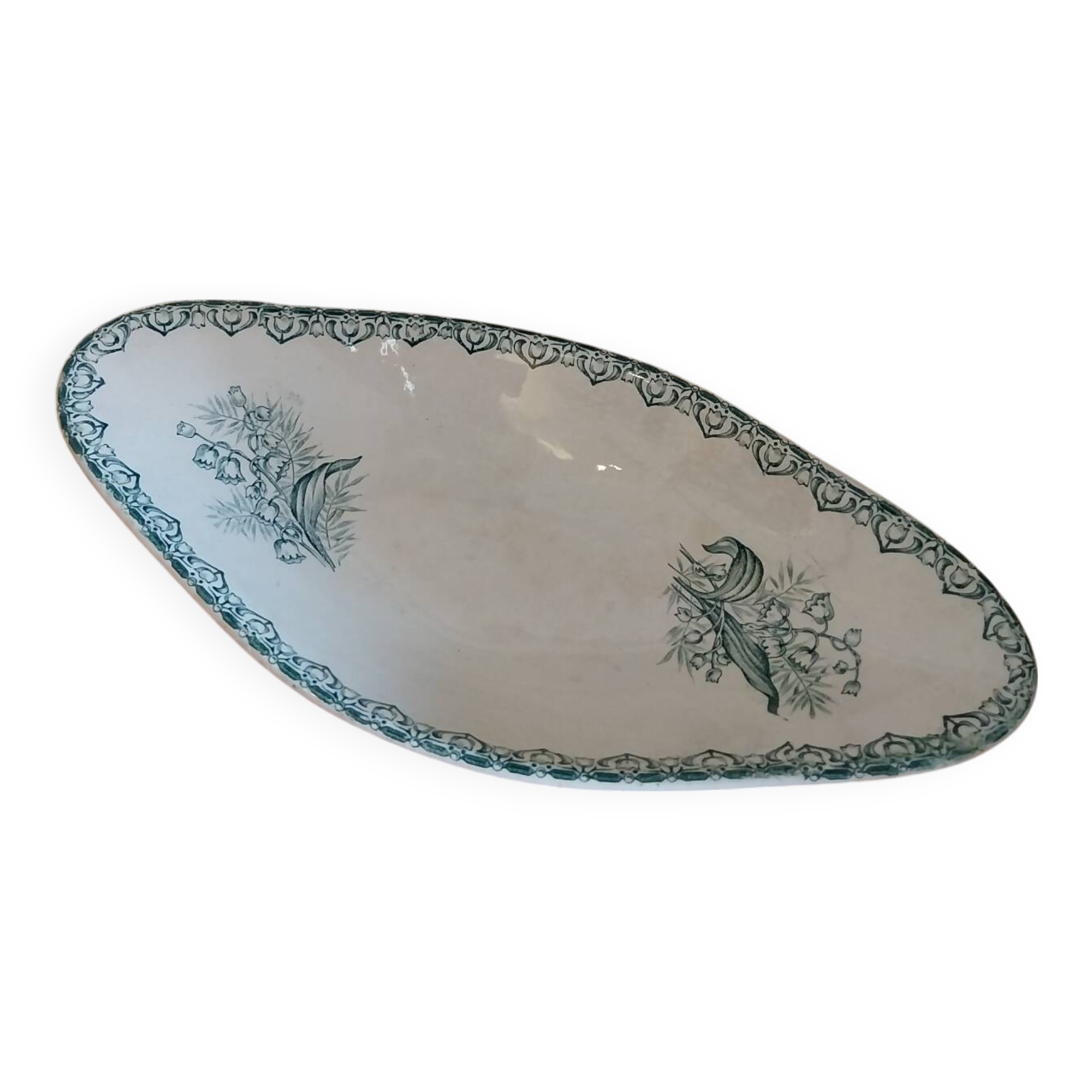St Amandinoise St Amand iron clay dish Muguet model