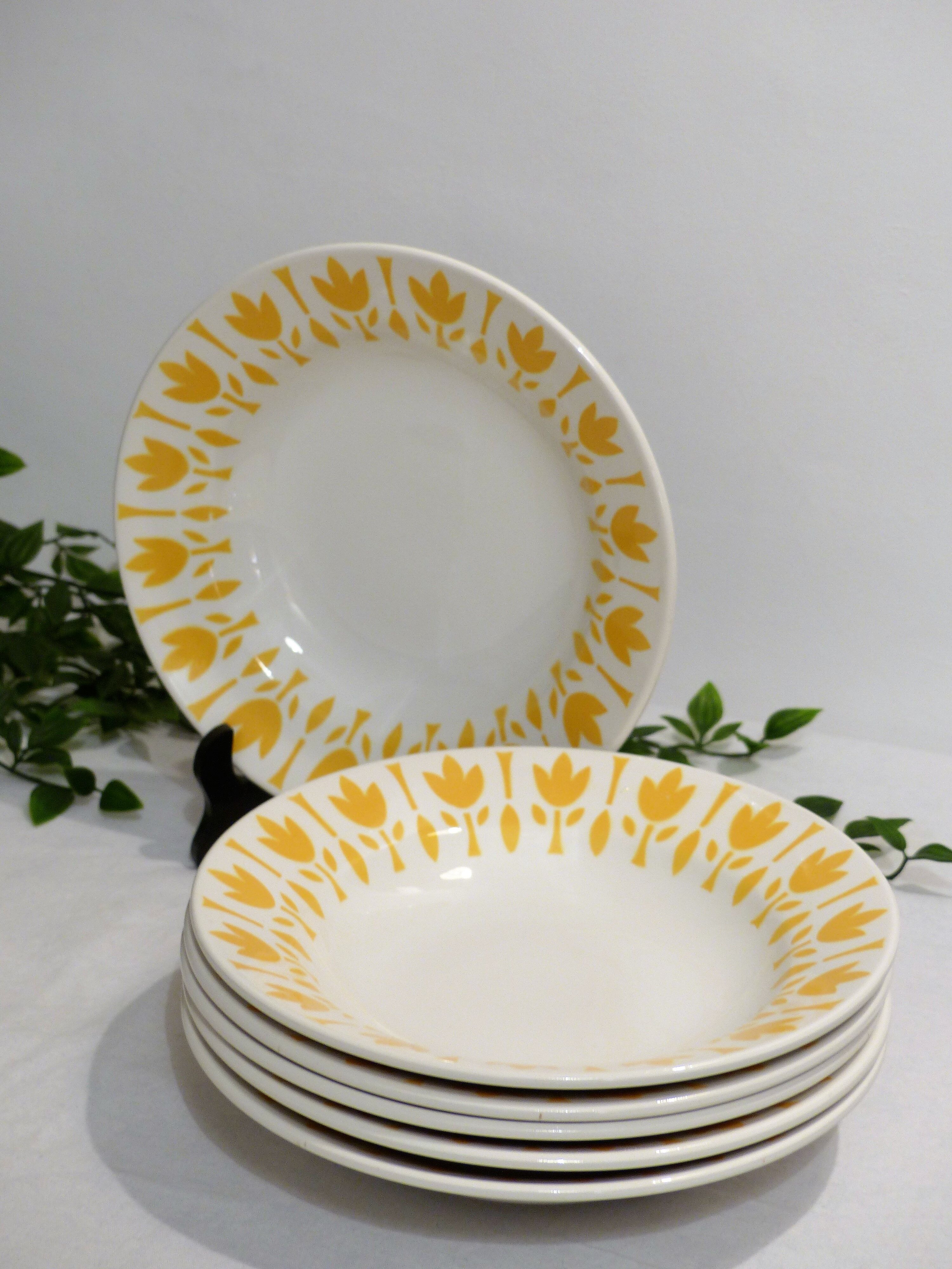 6 plates Lily Diguoin Sarreguemines