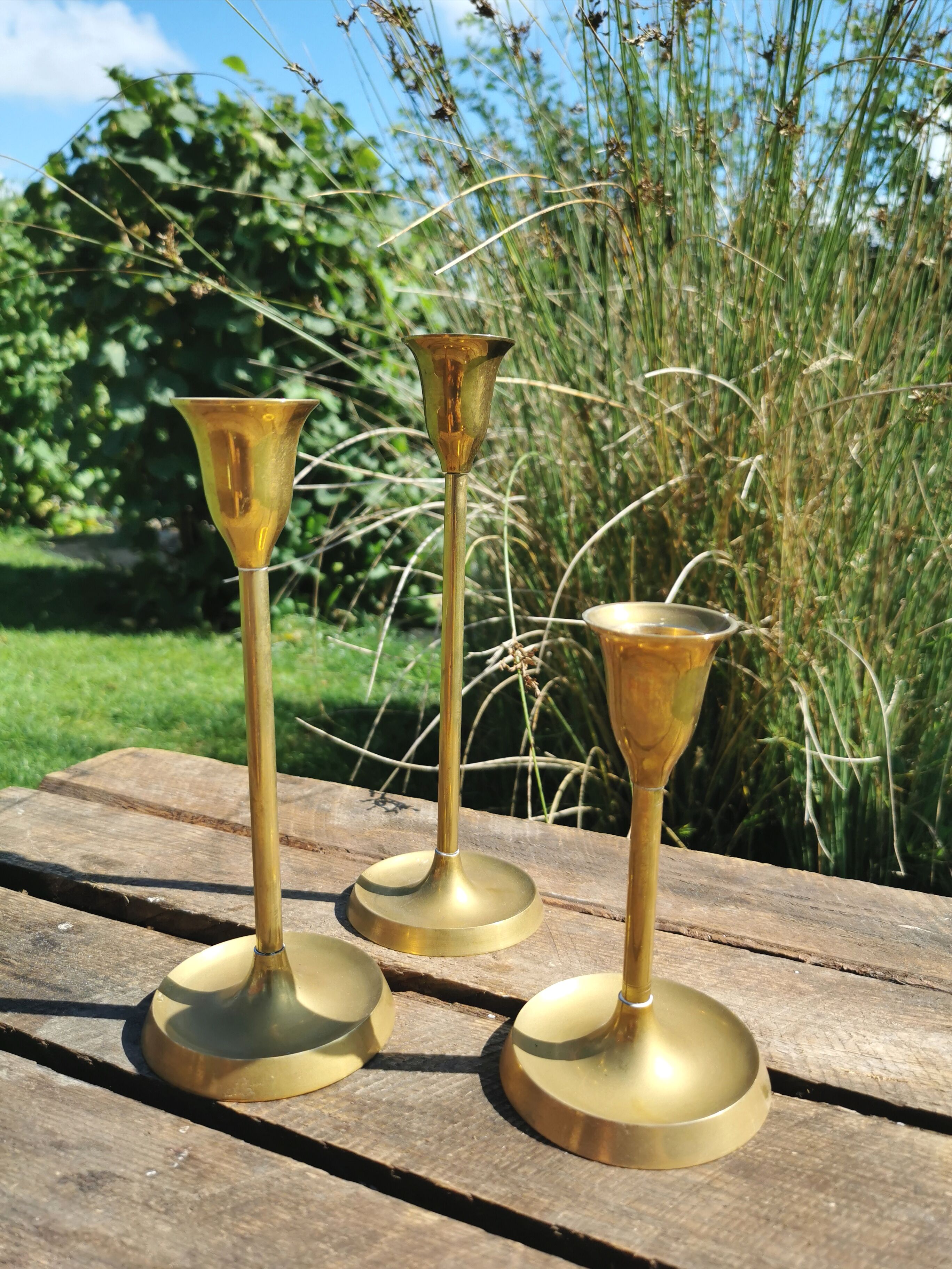 Ensemble de 3 bougeoirs