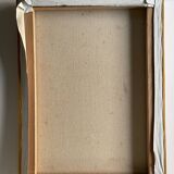 Oil on canvas interior of workshop signed