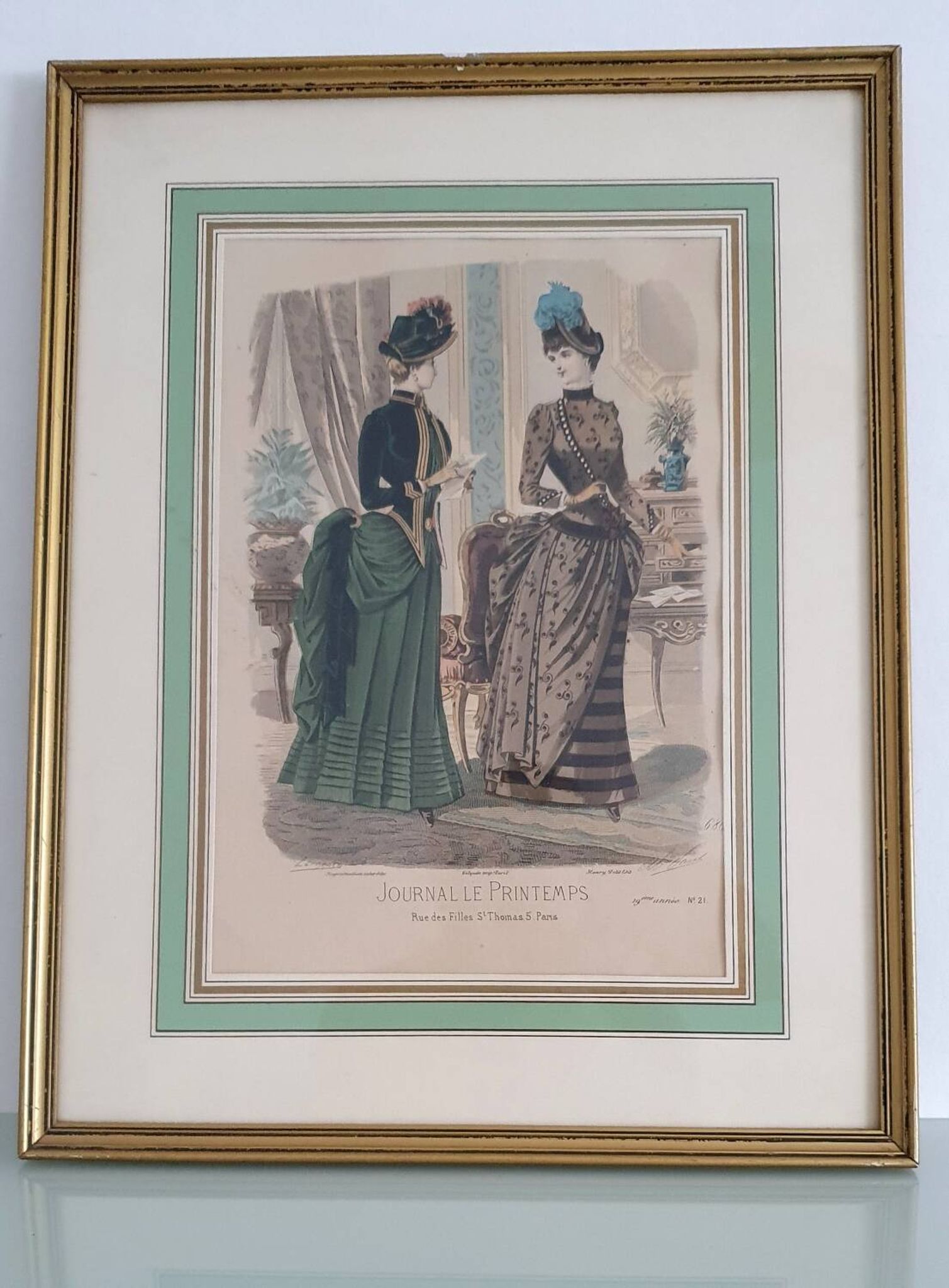 19th century fashion print
