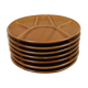 7 melted plates - 6 compartments - Niderviller France