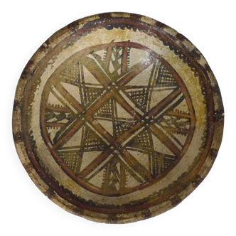 Kabyle Berber Iddequi plate dating from the end of the 19th century or beginning of the 20th