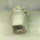 Men's bust in plaster original white