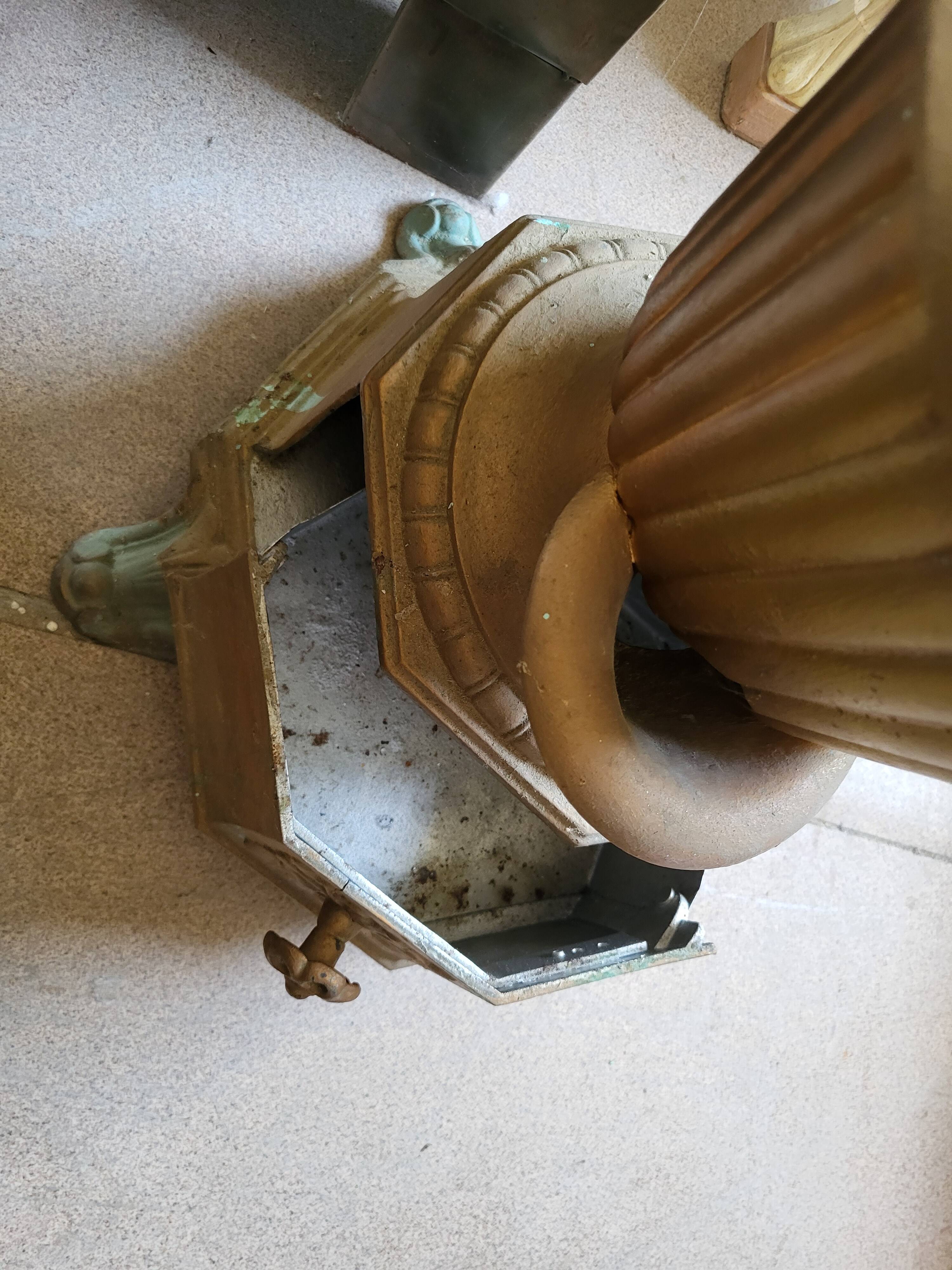 Old Godin cast iron stove.