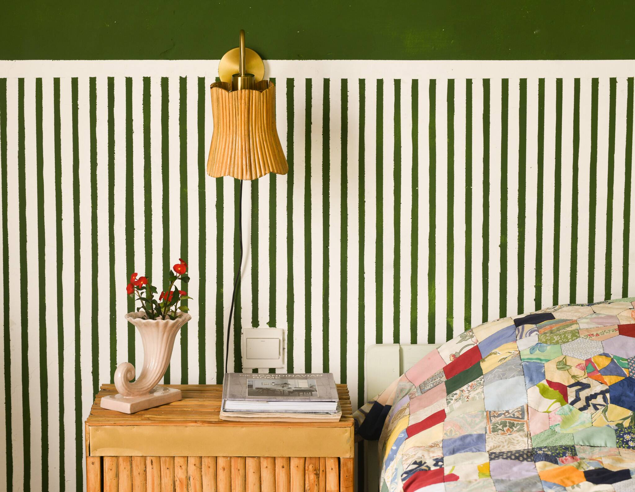 Mid century Modern Wall Sconce Lamp Floral Shape