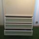 Commode secretaire en bois et rotin