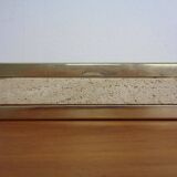 Travertine & Brass Ashtray by Fratelli Mannelli, Italy, 1970s