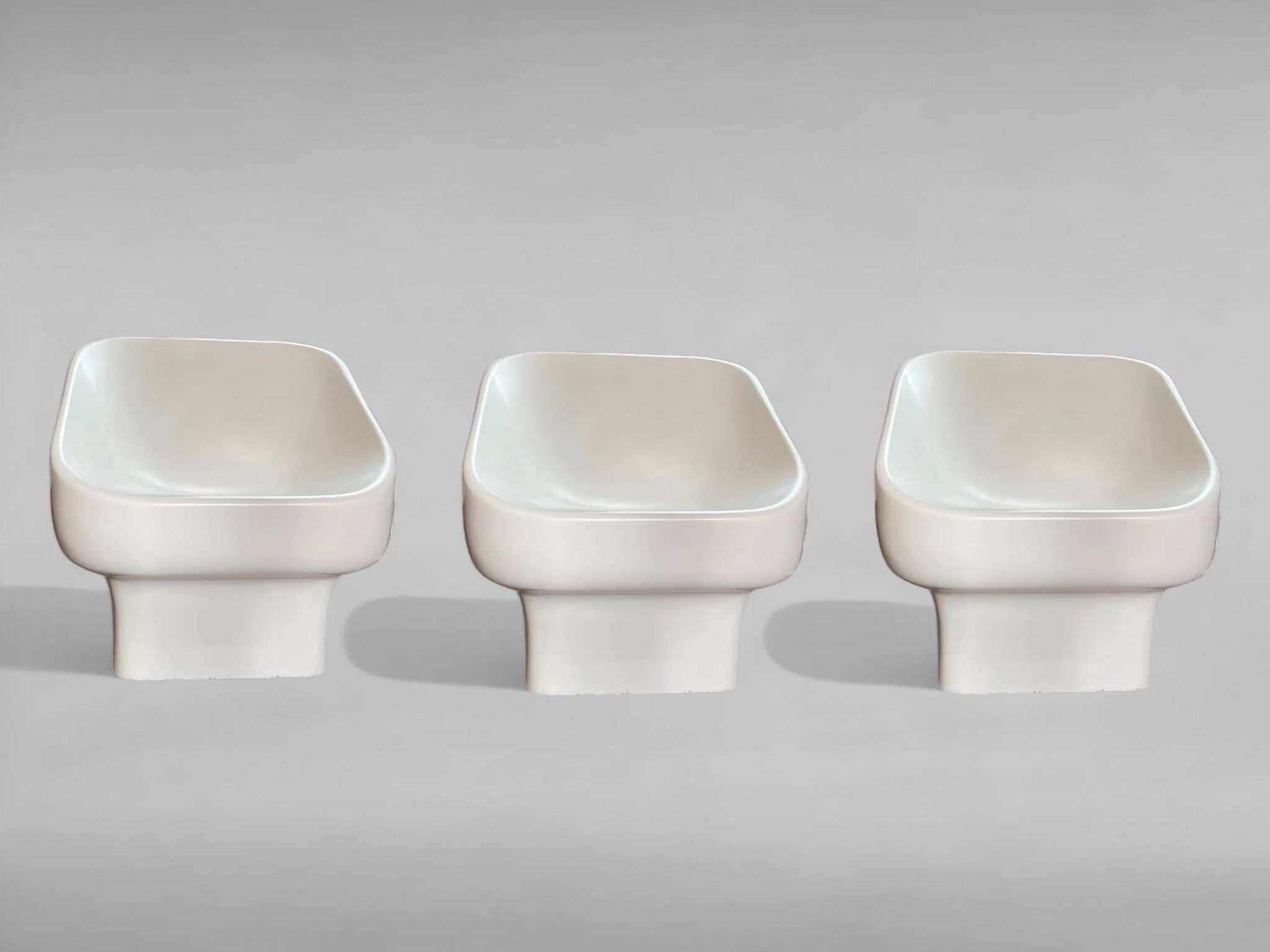 Mid-century fiberglass chairs by Douglas Deeds