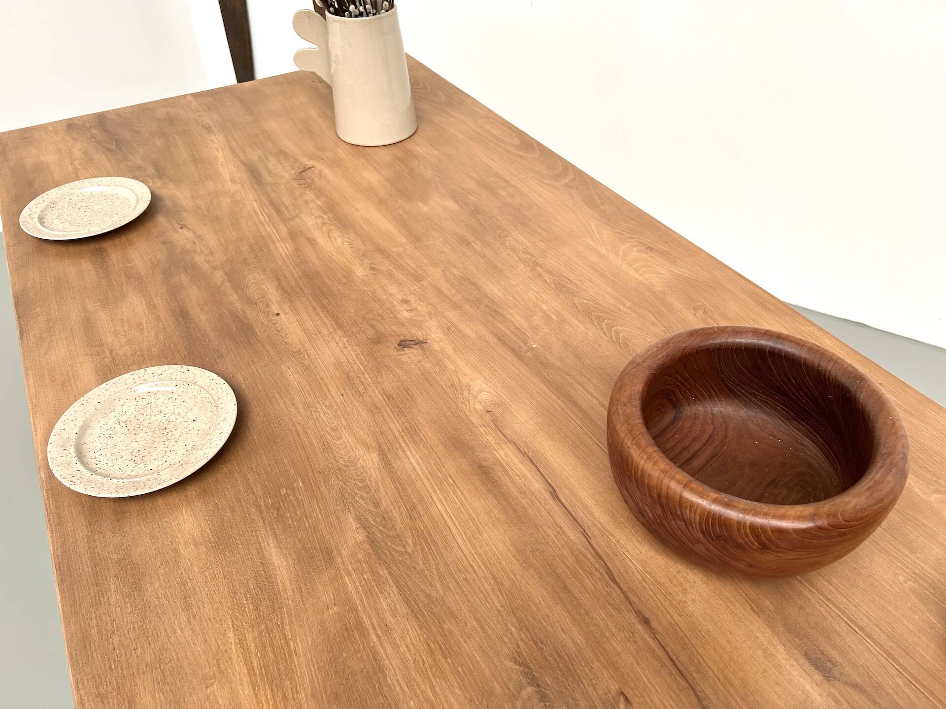 Solid beech farmhouse table