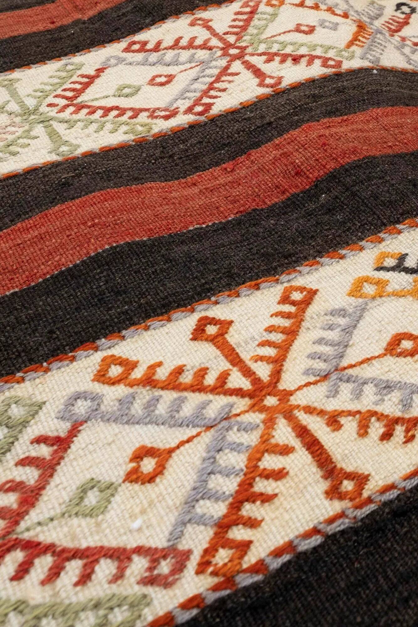 Vintage Turkish hallway rug 64x223 cm