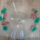 Large salad bowl on crystal foot