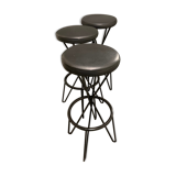 Set of 3 Thonet stools model CM127