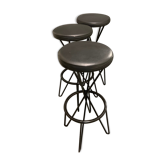 Lot de 3 tabourets Thonet modèle CM127