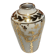 Soliflore vase in Limoges porcelain painted in gold by hand and signed
