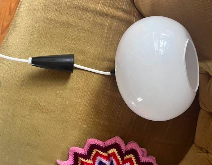 Scandinavian style UFO saucer globe