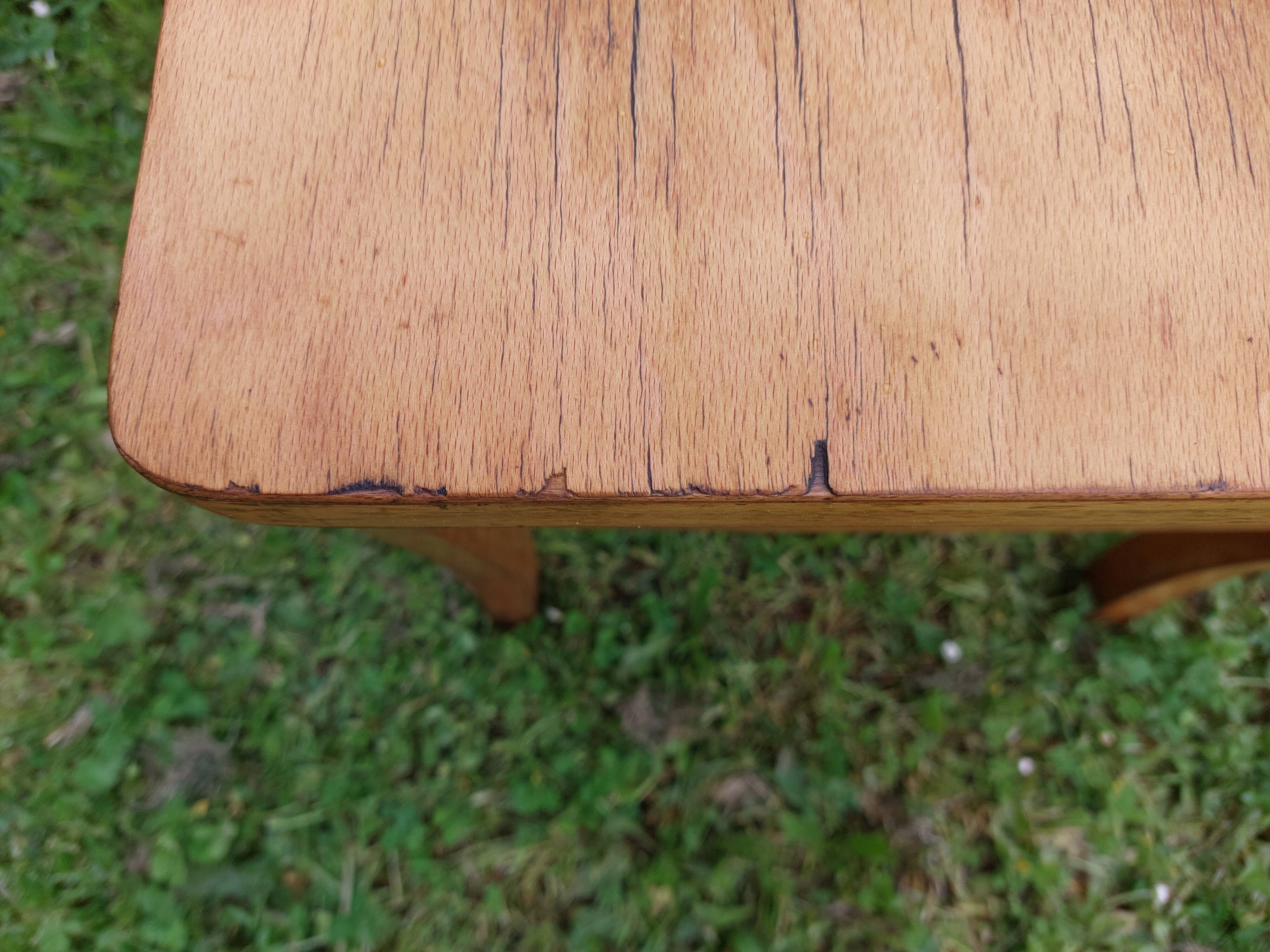 6 sanded bistro chairs