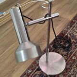 Lampe de Bureau Vintage Chrome & Aluminium – Design 70s – Réglable